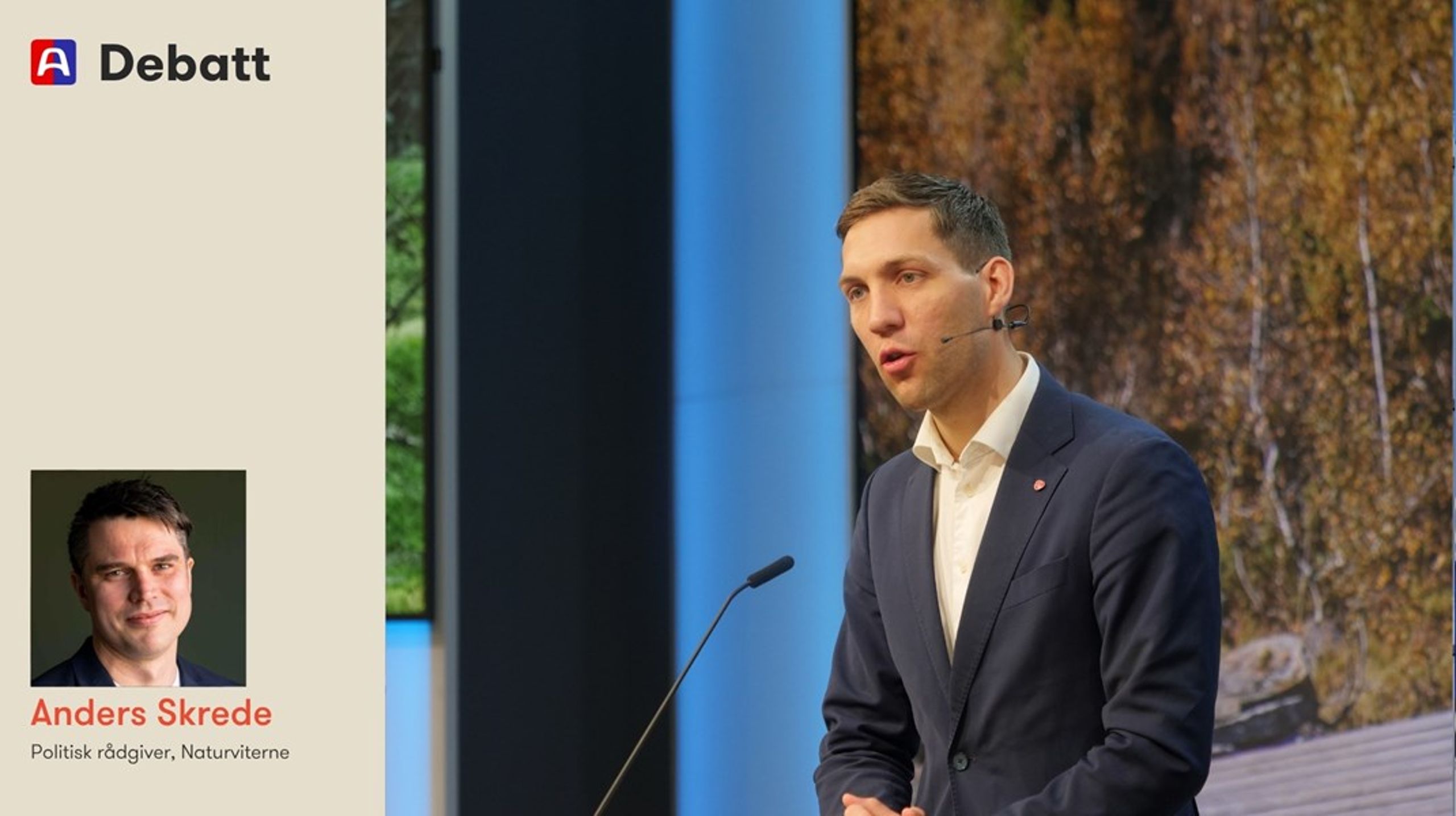 Det er ikke slik at et regnskap i seg selv åpner eller stopper for en nedbygning, mener Anders Skrede, som har en beskjed til klima- og miljøministeren.