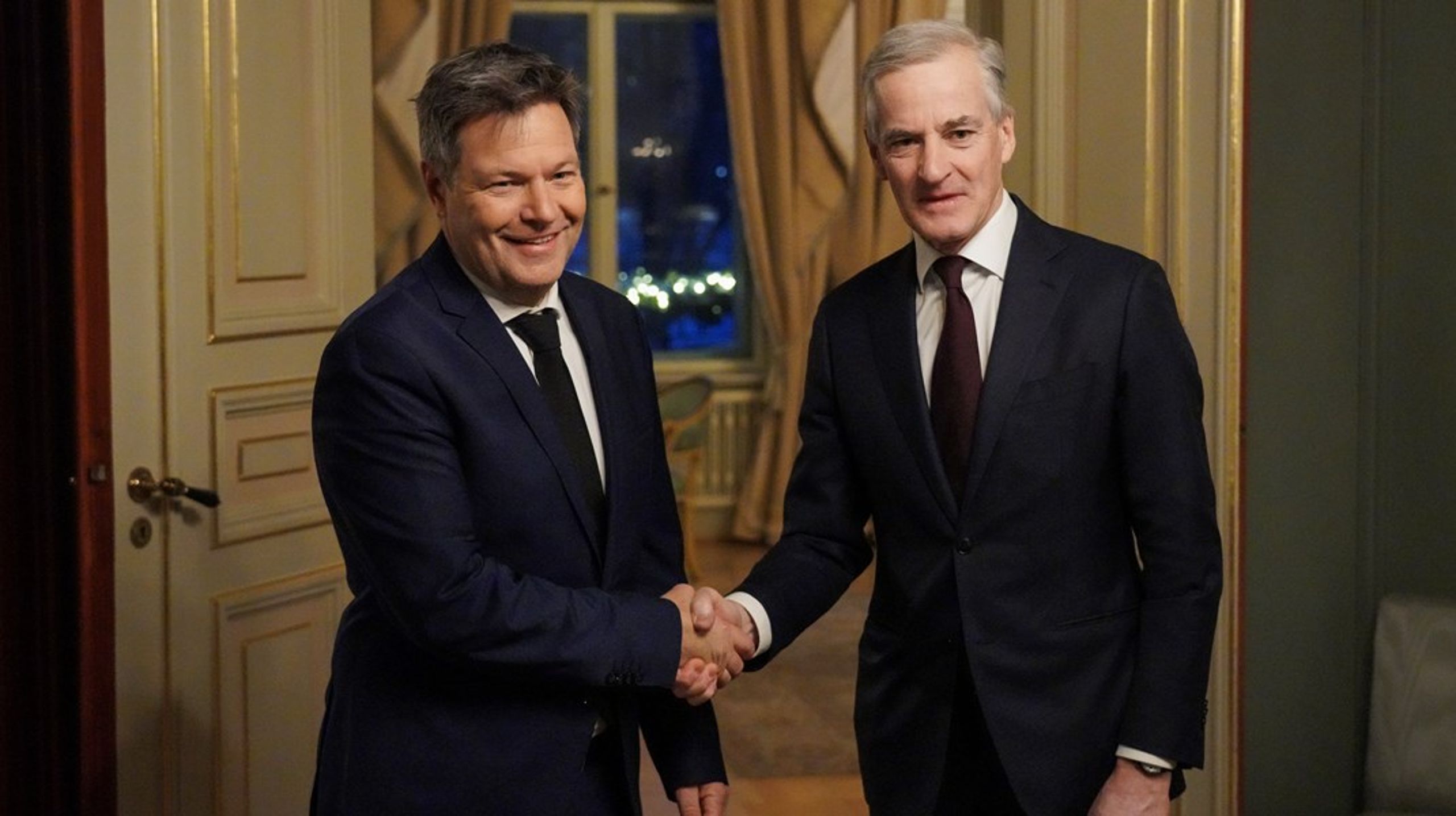 Tysklands visekansler og klima- og næringsminister Robert Habeck besøkte Norge torsdag og fredag. Torsdag morgen holdt han en felles pressekonferanse med statsminister Jonas Gahr Støre.