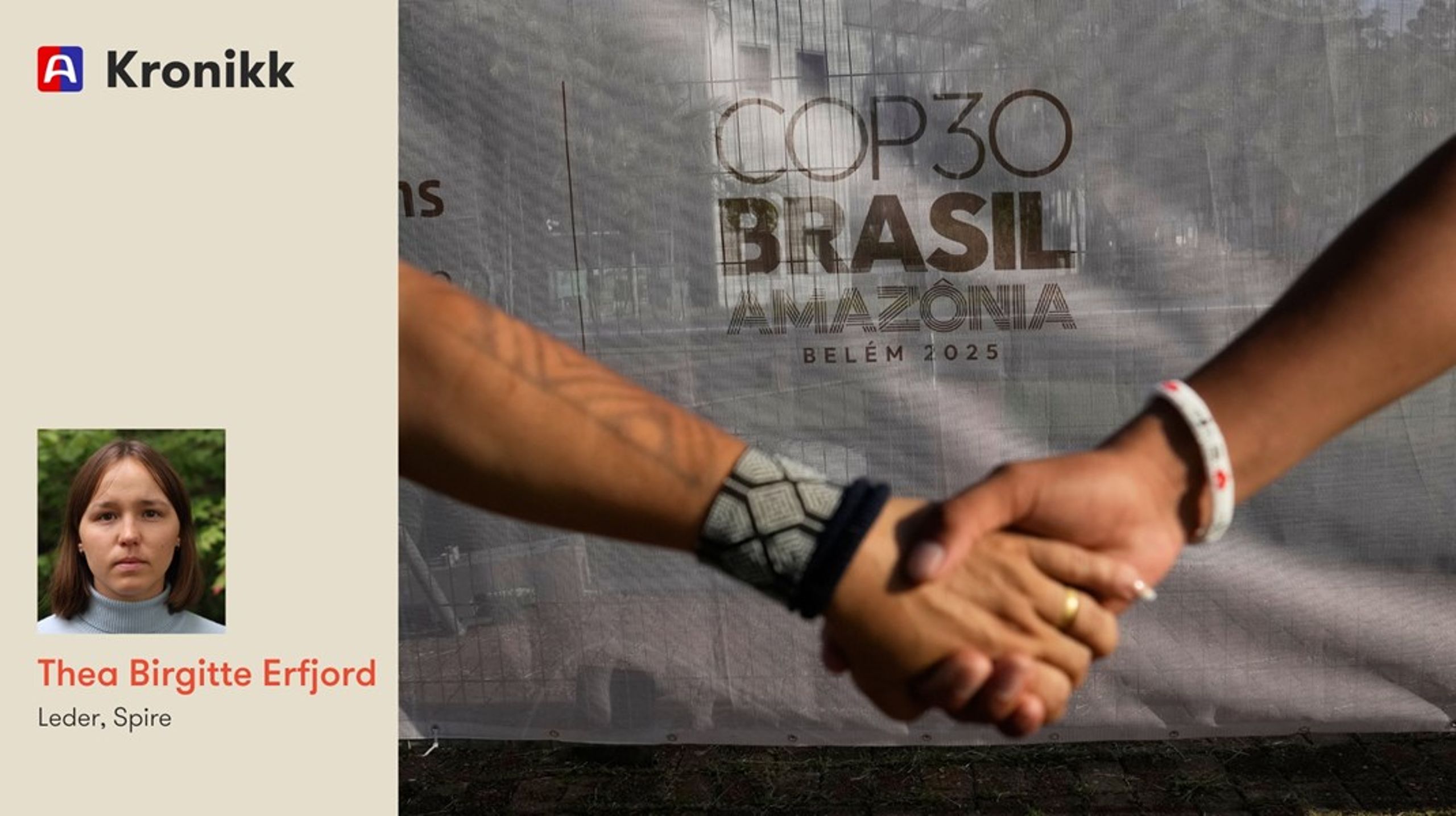 I en tid hvor uroen og ulikheten øker, kan ikke det globale nord fortsette å svikte de som har minst ansvar for å skape klimakrisa, men som rammes hardest, mener Spire-lederen.