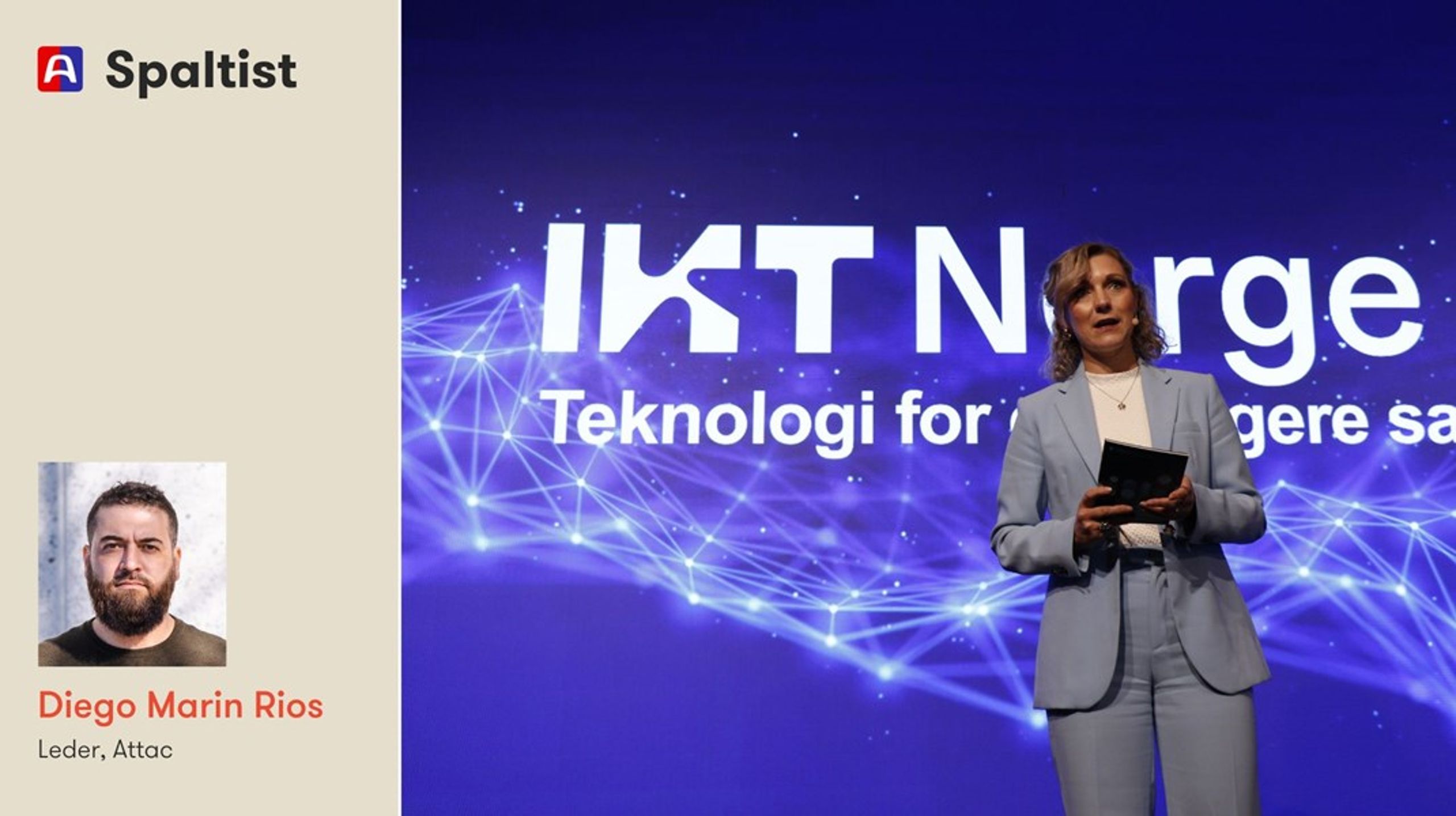 Når målet begrenses til å bli verdens mest digitaliserte land, skyves kritiske stemmer ut av debatten – til fordel for teknologiselskapene som kun er opptatt av innføring og vekst, skriver spaltist Diego Marin Rios.