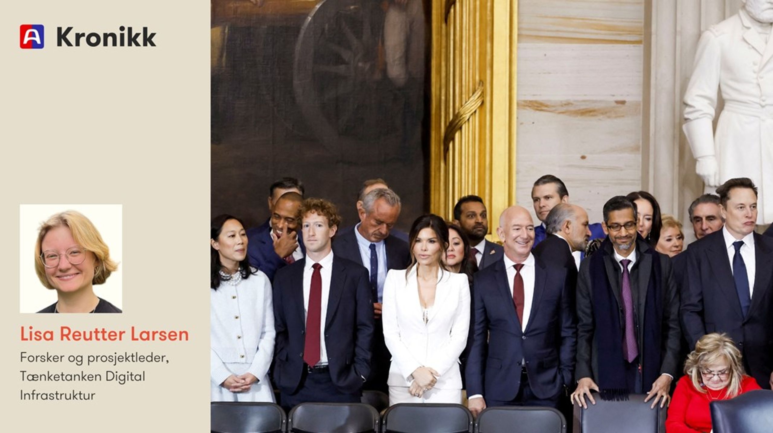 De amerikansk-eide datasentrene på norsk jord&nbsp;stiller oss overfor nye geopolitiske utfordringer. Hvem som eier, drifter og har tilgang til datasentre, har stor betydning for både nasjonal sikkerhet og demokratisk styring, skriver Lisa Reutter Larsen.