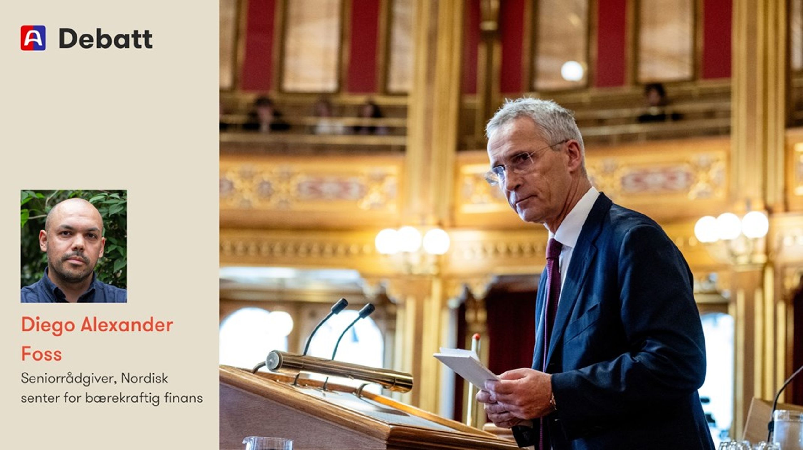 Finansminister Jens&nbsp;Stoltenberg og hans allierte på Stortinget synes å mene at profitten skal trumfe etikken. Det gjenstår å se om eierne av fondet, det norske folk, er enige med ham, skriver Diego Alexander Foss.