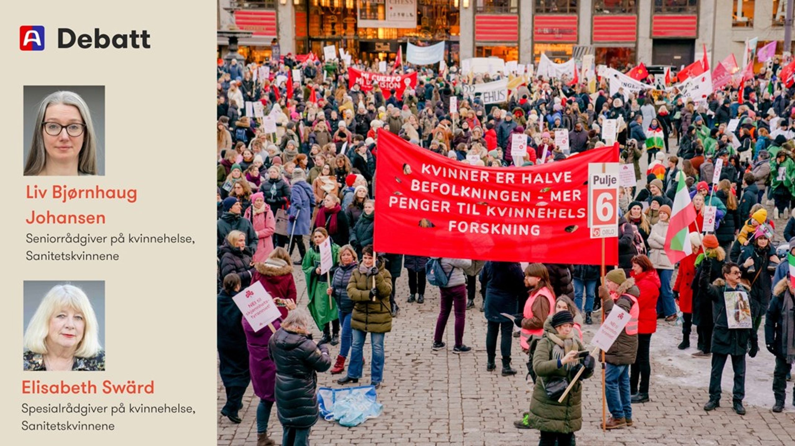 Ingen blir friskere av politiske taler og vedtak som ikke blir fulgt opp – det er bedre helsetjenester kvinner trenger, skriver innleggsforfatterne.