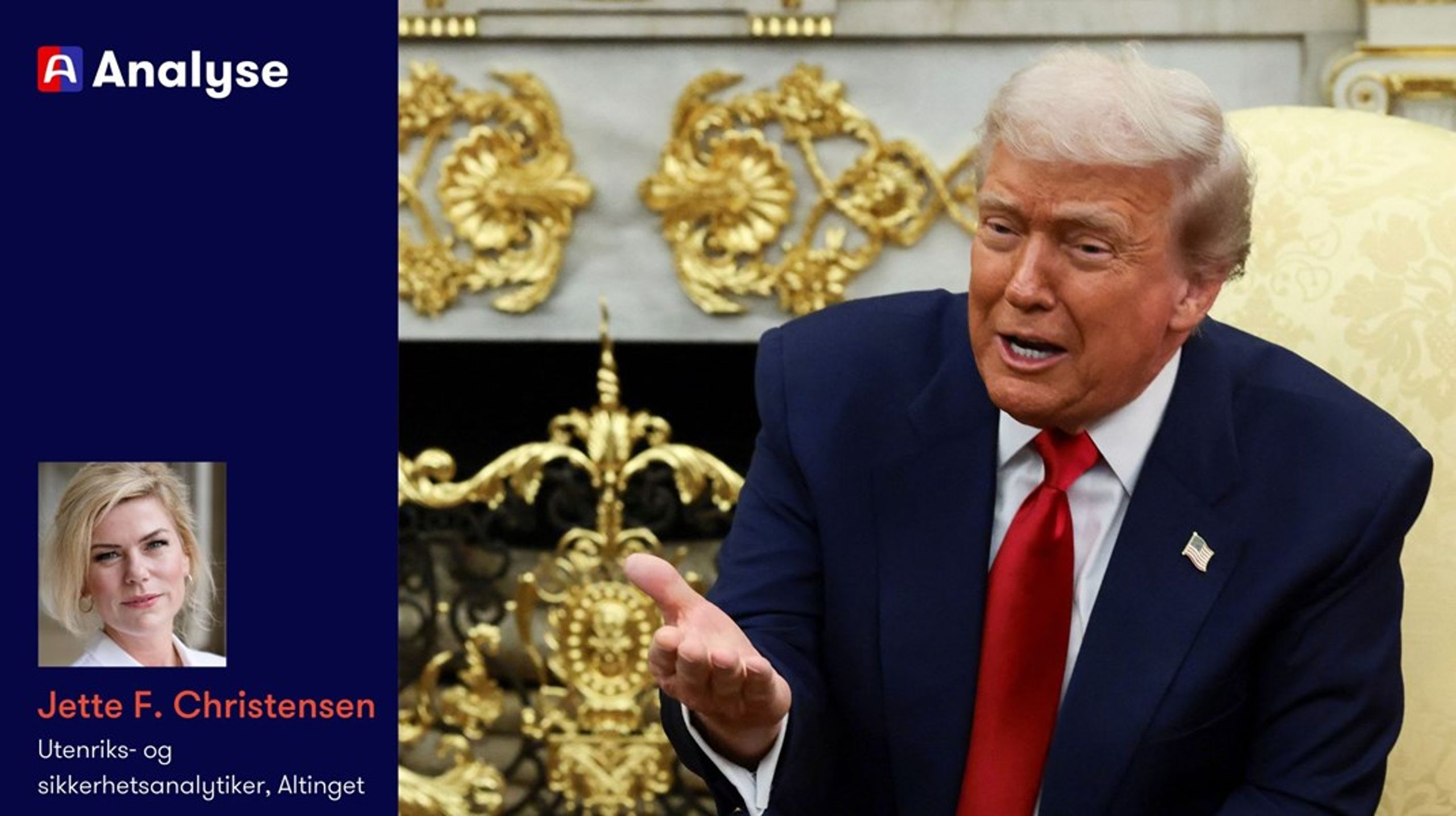 Donald Trump har signert på at Russland skal vinne krigen sin mot Ukraina. Det må aldri glemmes, skriver Jette F. Christensen, utenriks- og sikkerhetsanalytiker i Altinget.