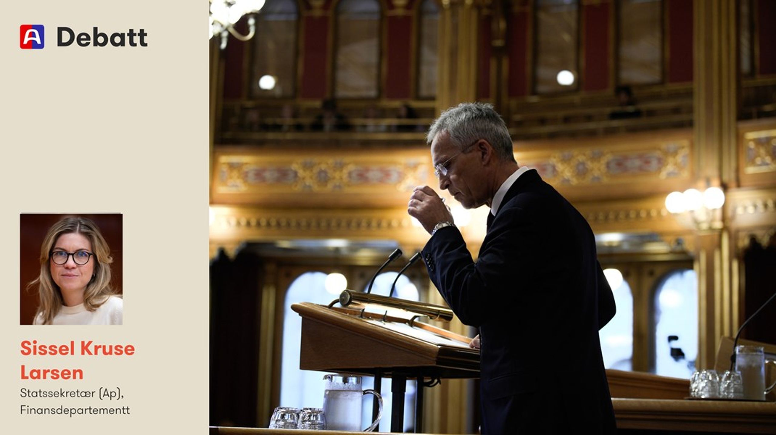 Jens Stoltenberg har åpnet for at oljefondet bør investere i våpenprodusenter som lager komponenter til atomvåpen. Det har skapt stor debatt i Altingets spalter. Nå svarer statssekretær Sissel Kruse Larsen (Ap).