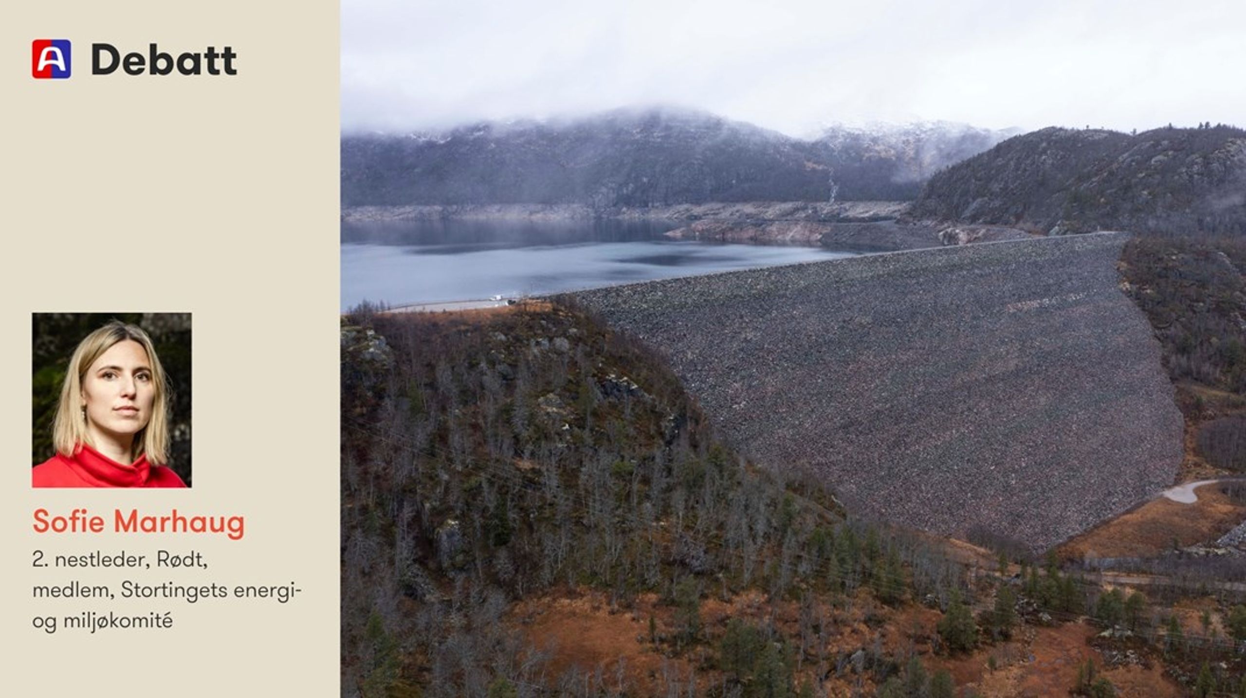 Med den enorme veksten i antall datasentre&nbsp;øker presset på naturen. Strømprisene vil stige, og den eksisterende industrien (som ønsker å kutte klimagassutslipp) må konkurrere med de internasjonale tek-gigantene om den fornybare vannkraften, skriver Sofie Marhaug.