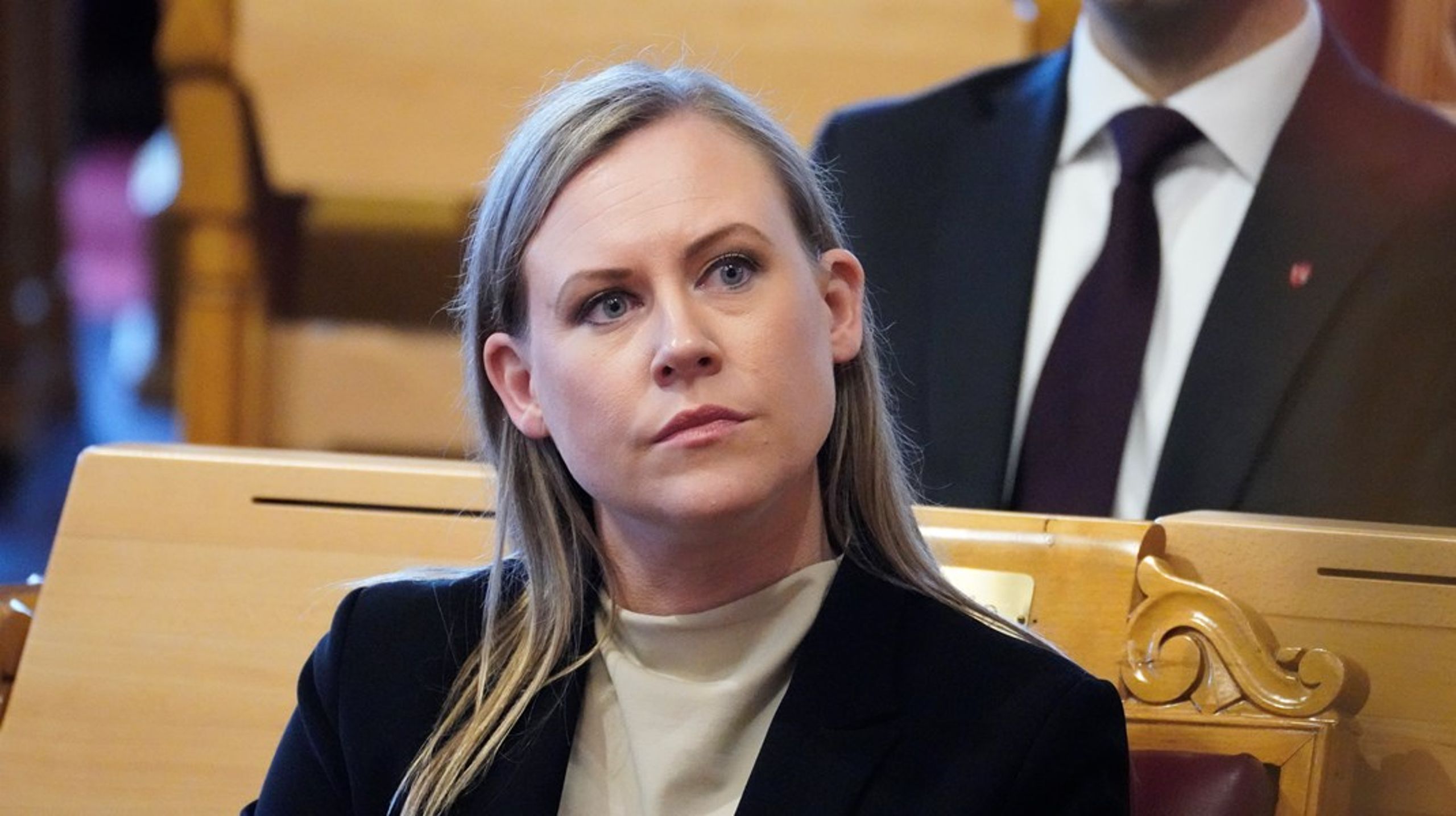 <div>Barne- og familieminister Lene Vågslid jobber med en norsk aldersgrense på 15 år for sosiale medier.</div>