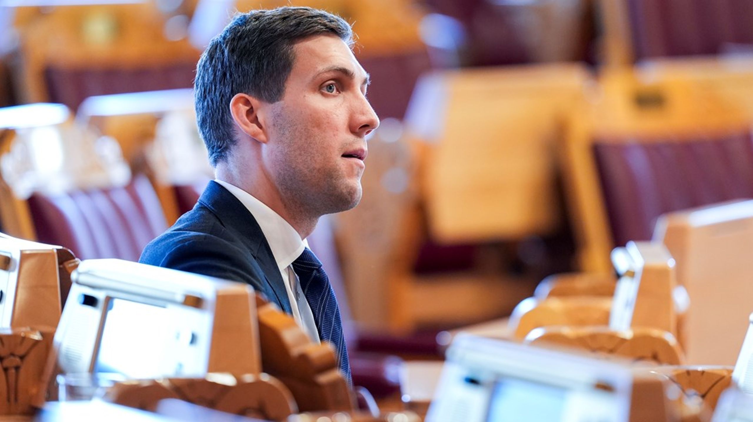 Andreas Bjelland Eriksen trenger ikke å møte i Stortinget for en separat behandling av Grønn bok.