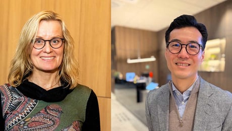 Marit Helland og Anders Wigdahl til Legeforeningen