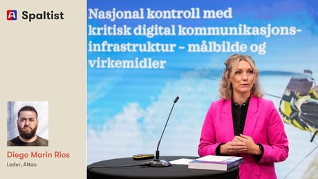 Nei til suverenitet: Digitaliseringsministeren velger å forvalte digital avhengighet