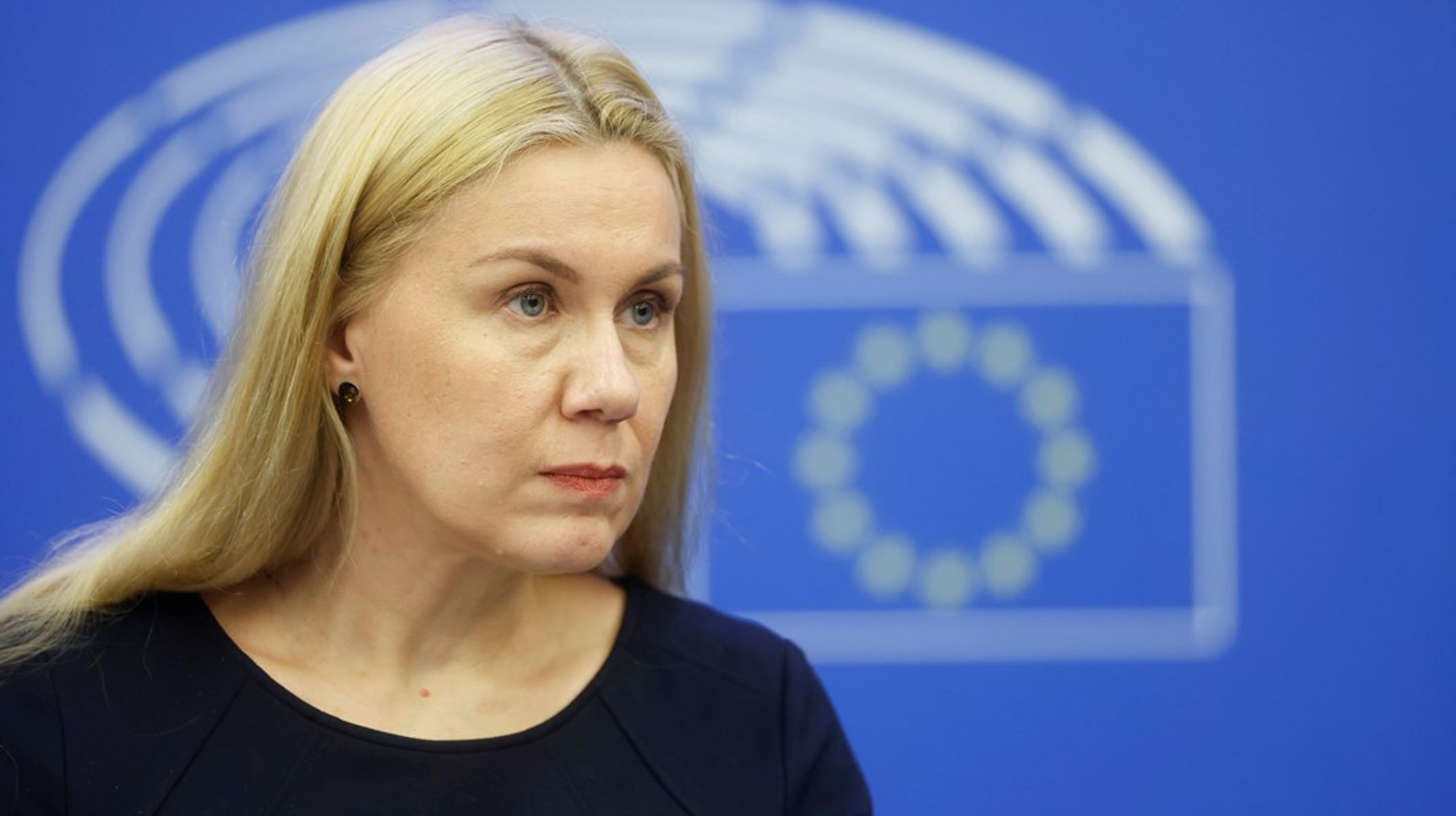 EUs energikommisær Kadri Simson la fram EU-kommisjonens forslag til kraftmarkedsreform 14. mars.