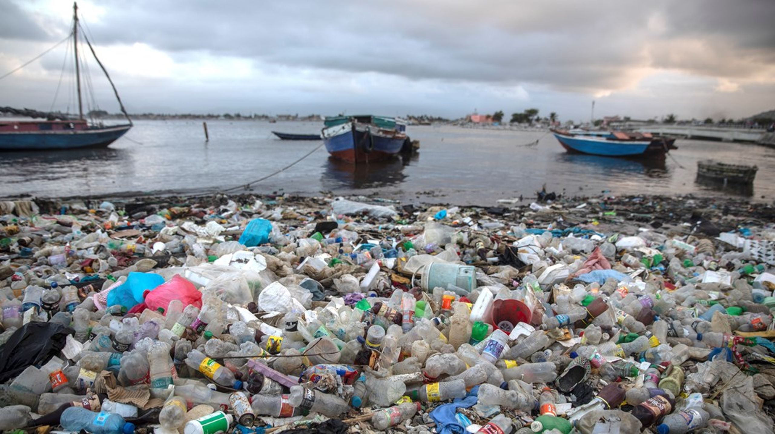 Plastforurensning på Haiti.