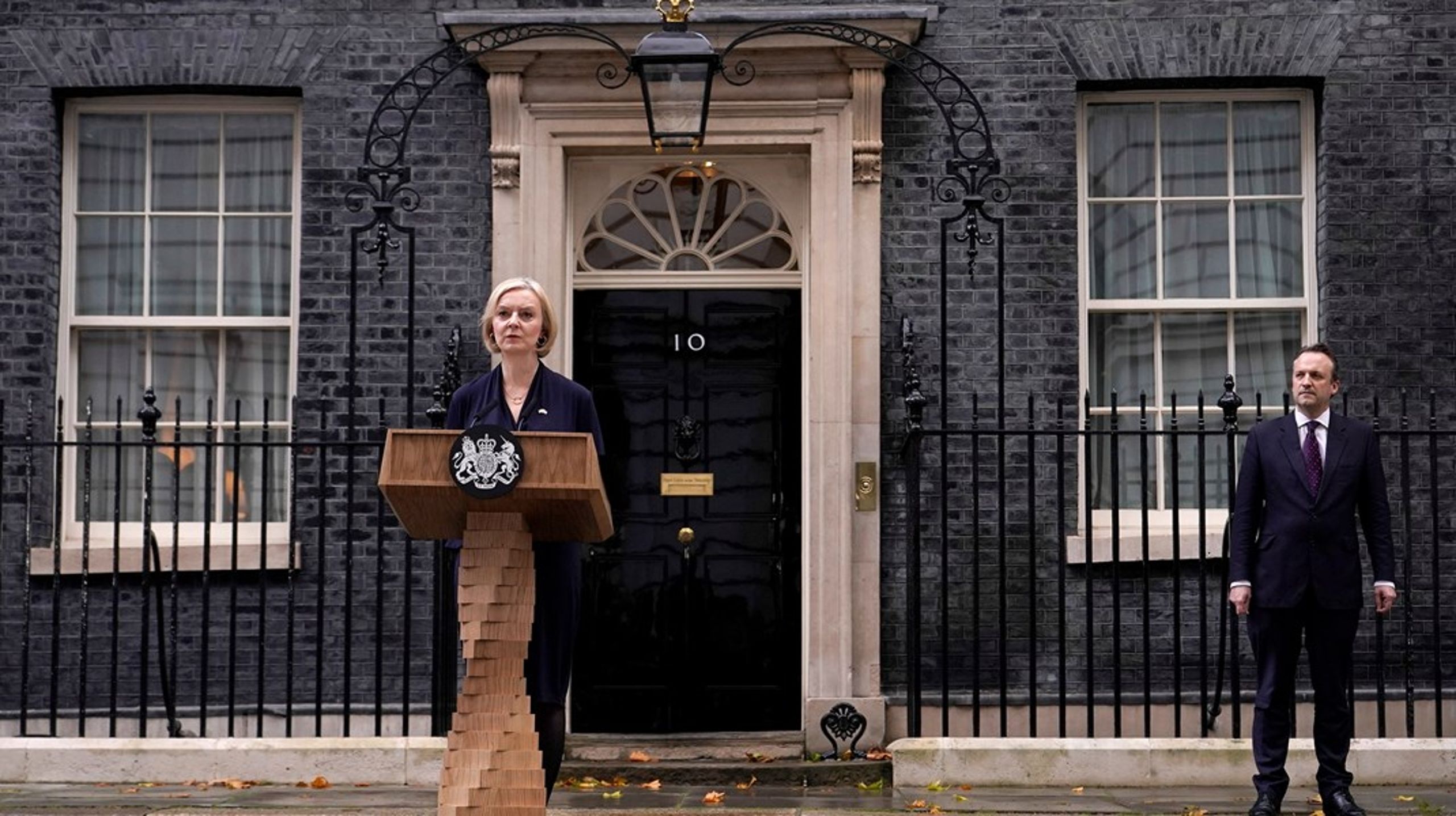 Mary Elizabeth Truss annonserte torsdag ettermiddag at hun trekker som statsminister utenfor 10 Downing Street