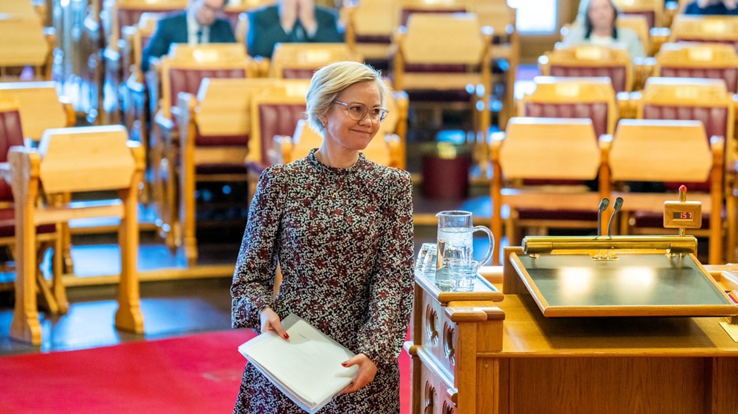 Helse- og omsorgsminister Ingvild Kjerkol har besvart 21 spørsmål fra Stortingets talerstol og 72 i form av skriftlige svar til Stortinget.