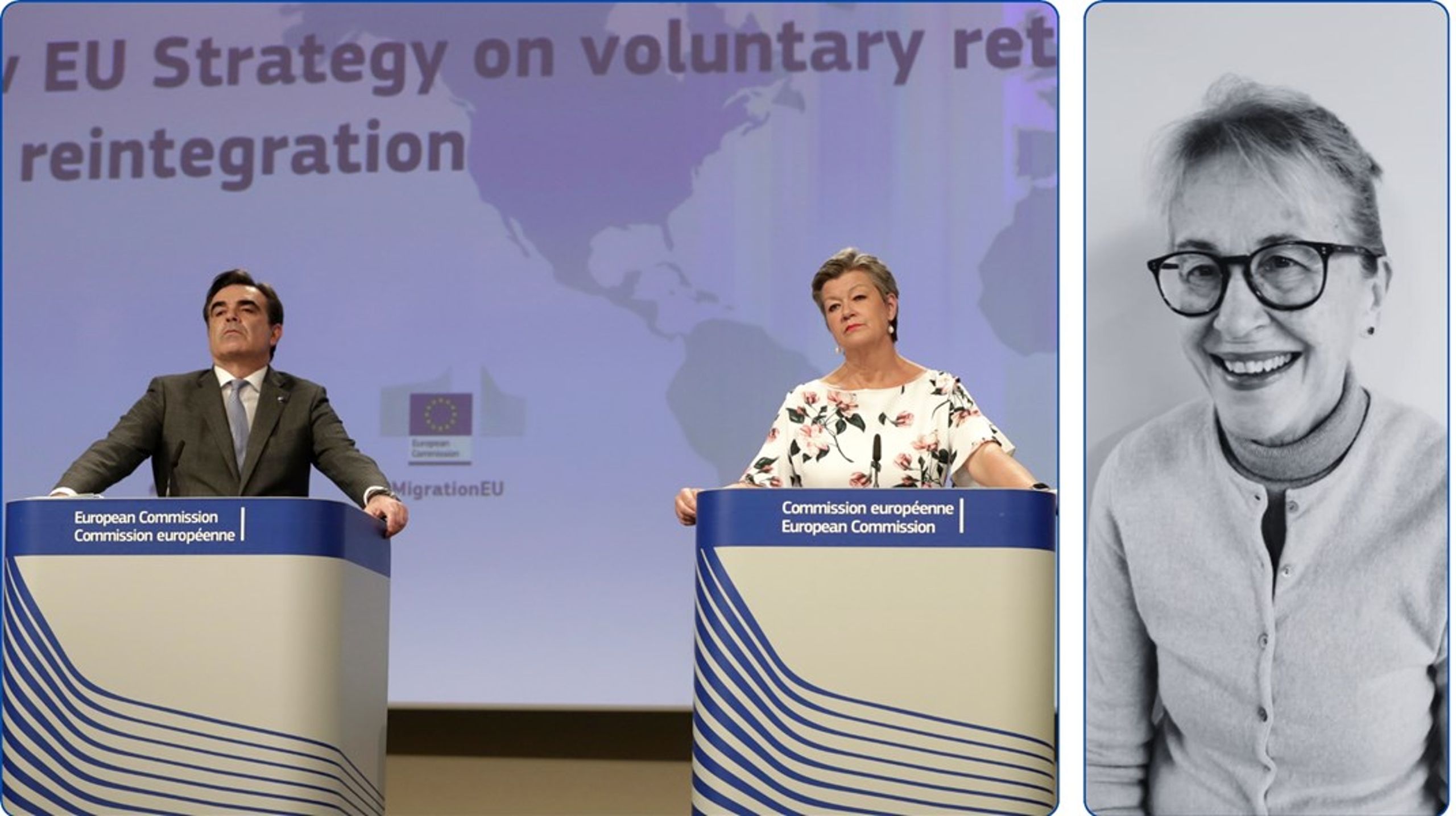 Altinget-spaltist Siri Sletner gjennomgår EUs nye regelverk for migrasjon, kalt pakten.&nbsp;Margaritis Schinas og&nbsp;Ylva Johansson har hatt ansvaret for forhandlingene i EU:
