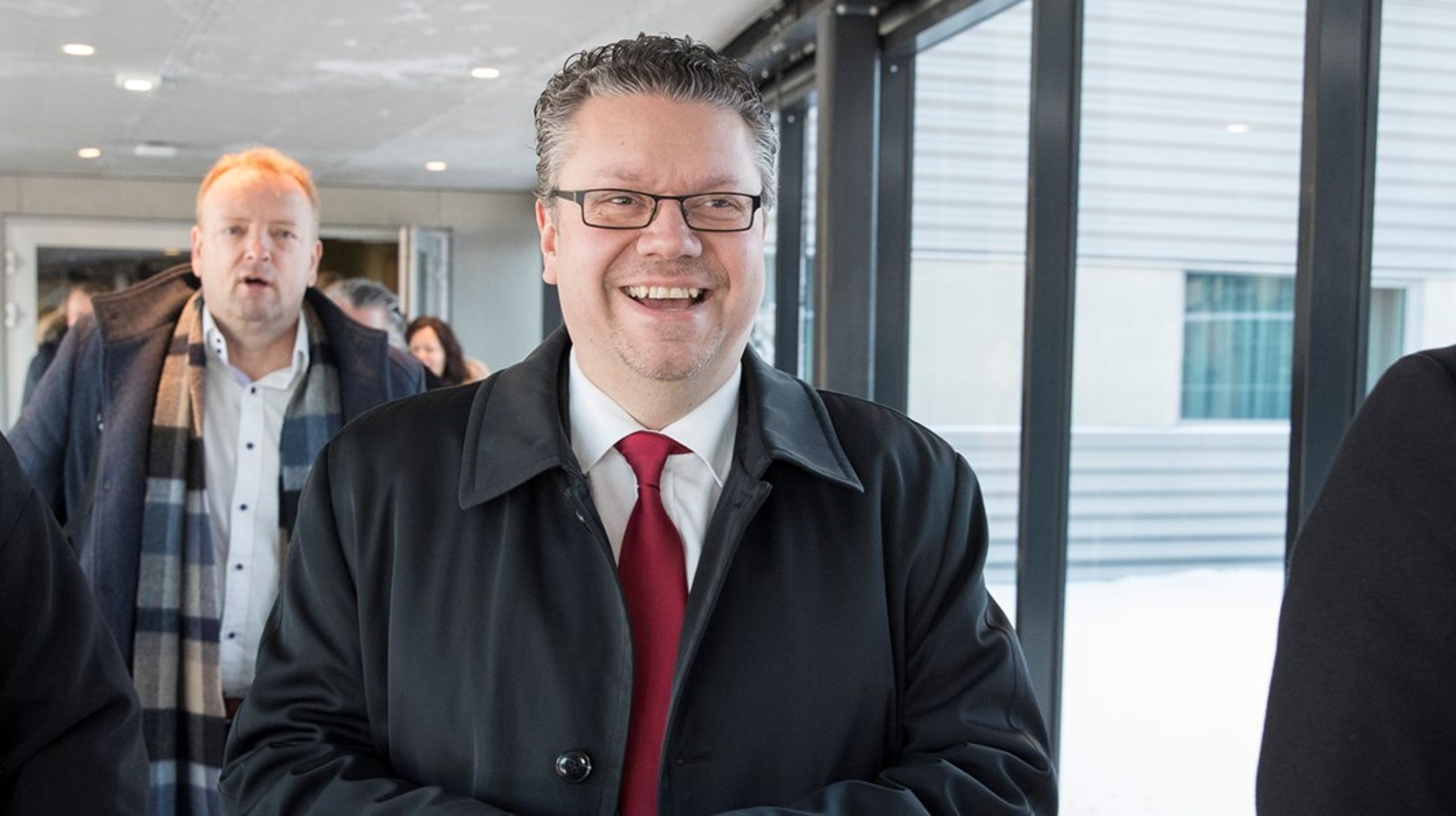 Tidligere Frp-topp Ulf Leirstein trer inn i ny rolle. Bildet er tatt i forbindelse med et landsstyremøte i Frp, kort tid før han forlot partiet.