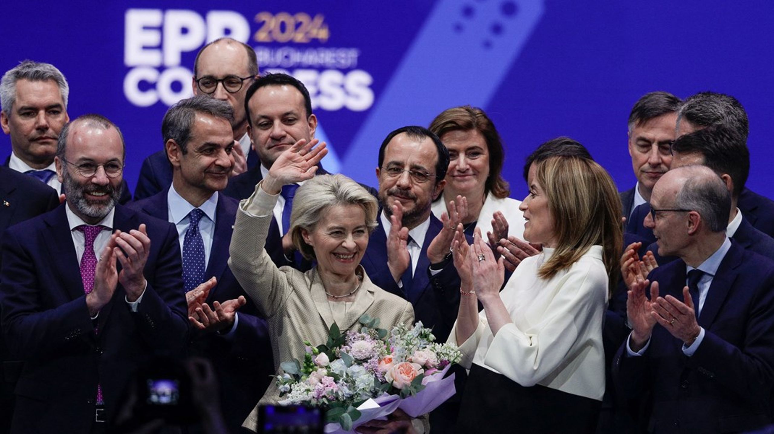 Den kristendemokratiske og liberalkonservative partigruppen European People's Party ser gjerne at Ursula von der Leyen fortsetter som EU-kommisjonens president i neste mandatperiode.