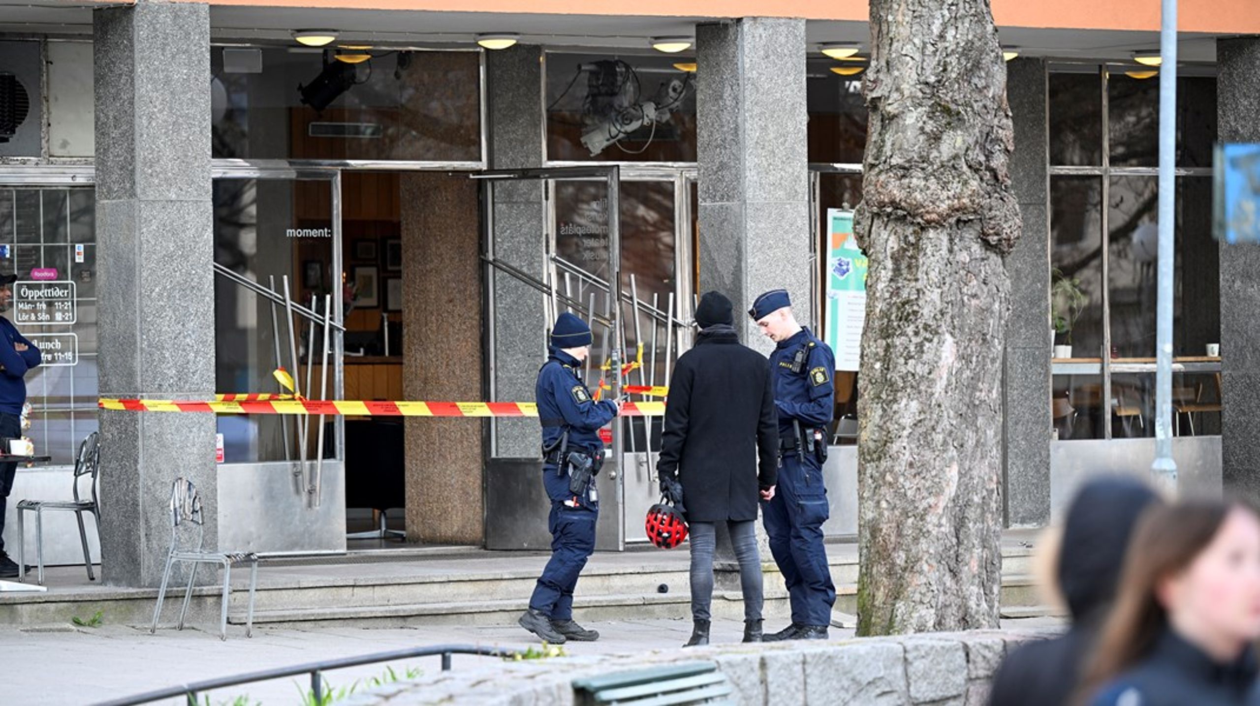 Det var på teatret Moment i Stockholm at det voldelige angrepet inntraff onsdag kveld.&nbsp;