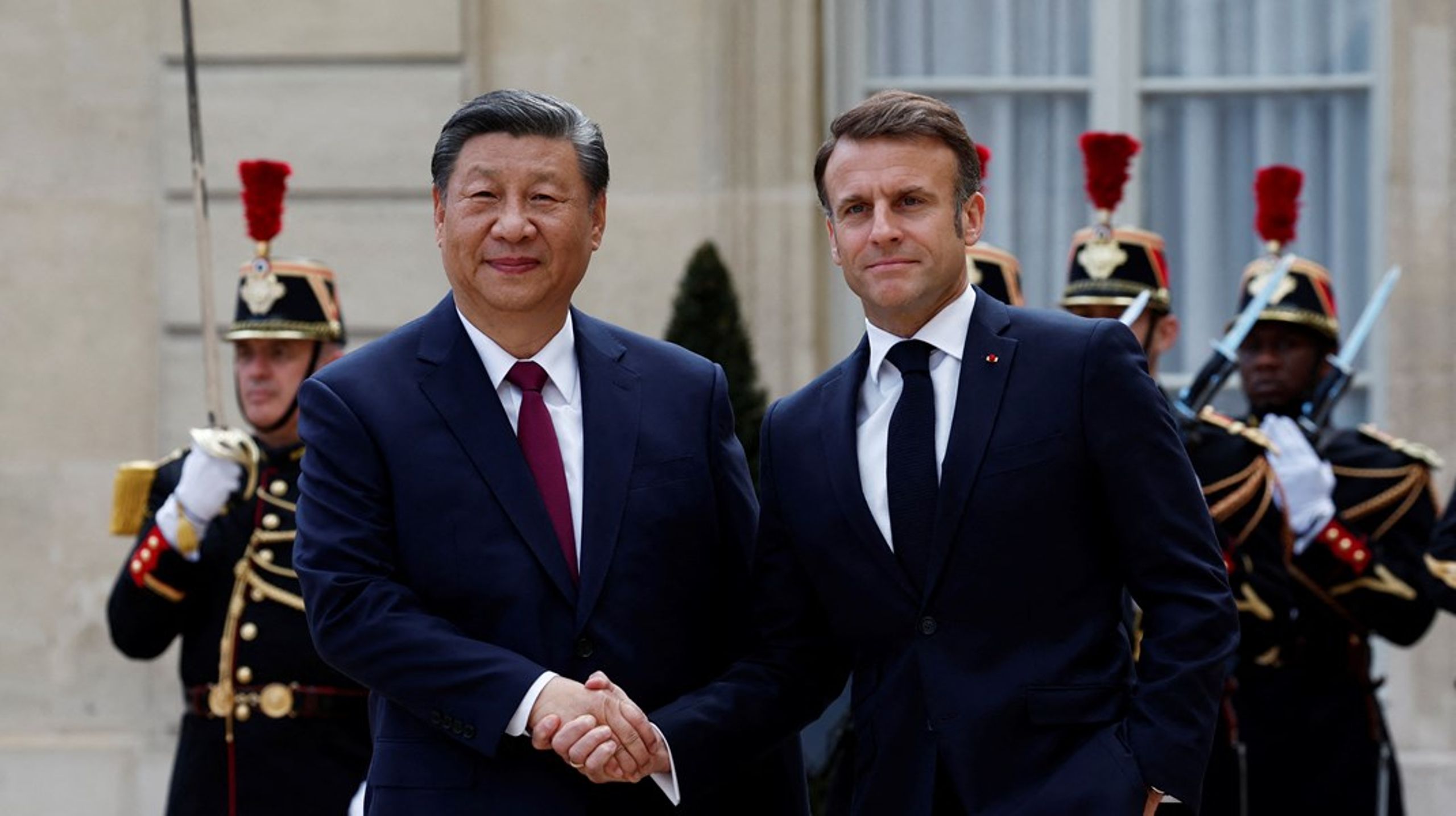 Denne uken reiser en rekke statsledere på offisielle statsbesøk i våre nærområder. Mandag kunne Frankrikes president Emmanuel Macron hilse den kinesiske presidenten Xi Jinping velkommen til Paris.