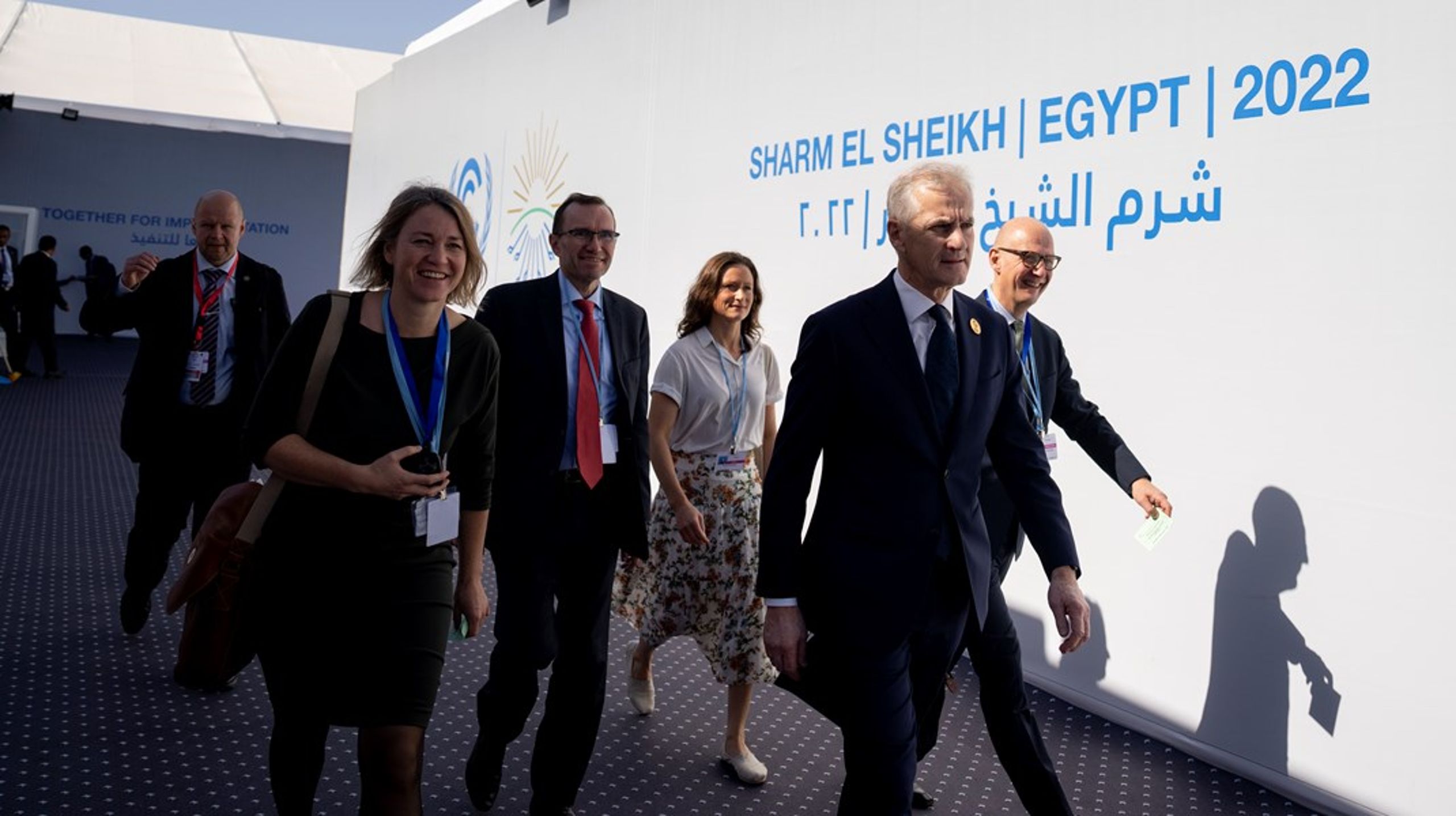 Norges delegasjon deltar på G20 toppmøte i Sharm El-Sheik i Egypt.
